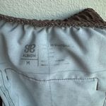 ALBION FIT Albion Audrey Mid Rise Wide Leg Pants Brown Windowpane Women's Size Medium Photo 5