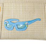 Vintage 90s Beach Summer Applique Purse Tan Photo 11