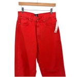 BDG Urban Outfitters High Rise Extreme Baggy Jeans Red Size 29 Wide Leg NWT Photo 1