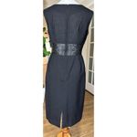 NWT Howard Wolf Black Sheath Dress Sz 8 Lace Waist Vintage Made USA Elegant Photo 3