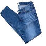 Vintage America Blues Stretch Denim Cropped Skinny Jeans Mid Rise Size 8/29 Medi Blue Photo 6