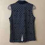 Lady Hagen  Navy Star Pattern Sleeveless HydroDri Golf Polo | Shirt Photo 4