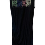 Bebe Black Ribbed Tank Dress Sleeveless Size Small Photo 0