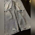 REWASH  Distressed Light Blue/Greyish Cropped Mom Jeans 3/26 Photo 5