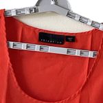 Attention  Womenorange Sleeveless Blouse With Silver Triangles  Size Medium‎ Photo 2