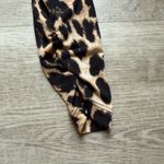 Carmen Marc Valvo Leopard Print Ruched Front Bodycon Long Sleeves Dress Size M Photo 6