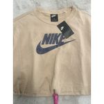 Nike NWT Women's  Beige  Cropped Sweatshirt 1 XL Photo 3