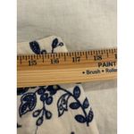 Loft NWT Floral Embroidered Eyelet Mini Skirt White Blue Women's Size 10P Summer Photo 5