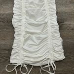 Tiger Mist Trinity Ruched Drawstring Mini Dress White Photo 5