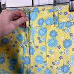 Lilly Pulitzer Vintage  Ankle Length Yellow Blue‎ Floral Print Cuba Libre Size 4 Photo 5