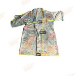 LA Intimates Women's Large Floral Kimono, Blue Robe, Romantic Garden Flowers Size undefined Photo 3