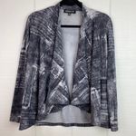 Jones New York 2 Piece Gray Patterned Wrap Tank Top & Open Cardigan Size PM Photo 3