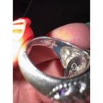 Judith Ripka  / Ring / Purple Flowers / Genuine Amythyst / marked 925 Photo 4