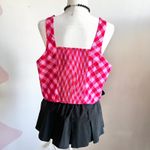 Pink Gingham Bustier Tank Top,‎ Coquette Cottagecore Y2K Vintage Inspired XL Photo 1