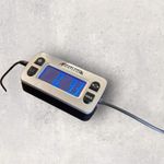 Paper Crane  Dress Womens M Striped Blue Gray Linen Pockets Casual Shift Relaxed‎ Photo 7