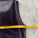 Beyond Yoga  women's XS purple velour crop top workout athletic velvet midnight Photo 3