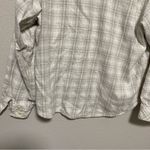 Woolrich  Cream and Tan Plaid Flannel Button Up Photo 7