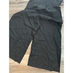 Madewell NWT Sleeveless Wide-Leg Jumpsuit in 100% Linen Black 14 *Broken Zipper* Photo 9