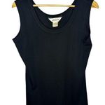 Misook Black Crewneck Tank Top Blouse Women's Size Small Photo 0