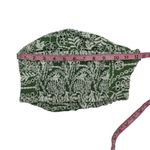 By Together Green White Eyelet Crochet Lace Wrap Twist Bandaeu Crop Top  Small Boho Photo 4