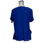 anthropologie Naif Blue Crinkle Gauze Blouse Art To Wear Preppy Coastal Beach PM Size undefined Photo 4