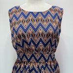 Modcloth Yellow Star Geo Zigzag Sleeveless Dress Size Medium NEW Photo 6
