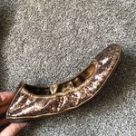 Tory Burch Glitter Sequin Eddie Ballet Flats in Copper Size 6.5 US Women’s Shoe Photo 12