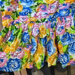 ZARA bubble mini Printed Draped Dress sleeveless multi floral Photo 6