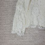VTG Cachet Lace Jacket Womens 12 White Sequin Pearl Button Victorian Bridal Photo 9