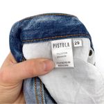 Pistola Presley Crossover High Rise Straight Jean Blue Wash 29 Photo 6
