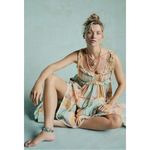 Free People Ariana Ost Marathon Anklet Neon Pop Turquoise Beaded Layered Glass Photo 5