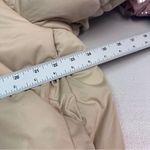 Avec Les Filles  Tan Hooded Puffer Jacket with Sherpa Lining Photo 9