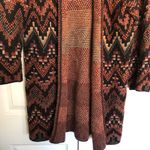 Lucky Brand Multicolor Ikat Open Sweater Cardigan Size S Photo 4