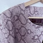 Chi By Falchi Leather Jacket Women’s XL Purple Snake Print Python Casual Office Photo 6