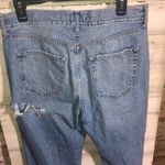 Forever 21 distressed washed jeans size 31 trendy holy jeans tapered bottoms Photo 5