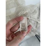 Free People  Sleeveless Sheer Ruffle Cover Up Dress See Through White Lace Medium Photo 3