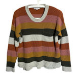 Madewell  Sweater colorful striped pullover knit size small Photo 0