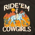 NWOT Western Crewneck Graphic Size Small Black Photo 1