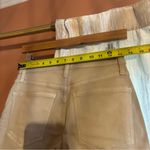 Madewell Kick Out Crop Jeans: Coated Edition Summer Dune Tan Beige NWT Size 25 Photo 9