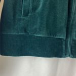 Jones New York  Sport hunter green velour track jacket size medium Photo 3