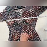 Anthropologie  Maeve Women's Monaco Peacock Dress Multicolor Patterned Size SP Photo 9