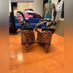 Gianni Bini  Pumps Renatay Leopard Calf Hair Studded Ankle Strap Heels Size 8.5M Photo 6