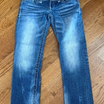 BKE Sabrina Bootcut Jeans Medium Wash Distressed Contrast Stitch Size 30 Photo 0