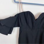 Fame and Partners  Black Skinny Jumpsuit with Cold Shoulder Size 4 NWT Photo 2