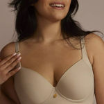 Leonisa Back Smoothing Bra with Soft Full Coverage Cups - Light Nude Size 40D Photo 0