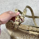 Brahmin Melbourne Collete Croco Embossed Satchel Shoulder Tote Bag Photo 7