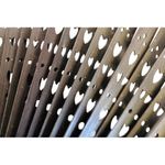 Vintage Folding Hand Fan Black Beautiful Hand Painted Flowers Delicate Fabric Photo 11