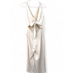 Aritzia Wilfred | 0 XS | D Wide Leg Jumpsuit Tie Back One Piece Outfit Cream Photo 2