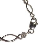 Kay Jewelers 10k 10KT XOXO karat White Gold Diamond Accent Tennis Bracelet Photo 6