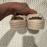 BEACH BY MATISSE BRAIDED WEDGE SANDALS CREAM 9M WOMENS Size 9 Photo 6